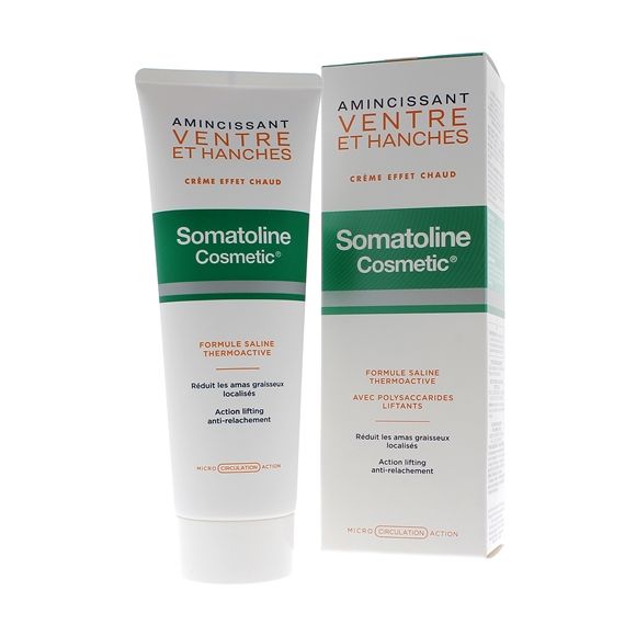 Amincissant ventre et hanches crème effet chaud Somatoline Cosmetic - tube de 250 ml