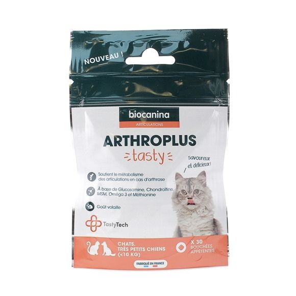 Arthroplus Tasty Chats et très petits chiens Biocanina - sachet de 30 bouchées appétentes