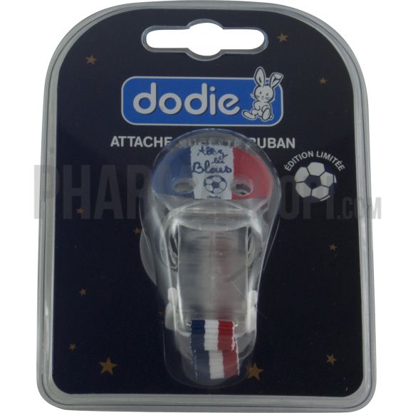 Attache-sucette ruban édition limité foot Dodie - un attache-sucette