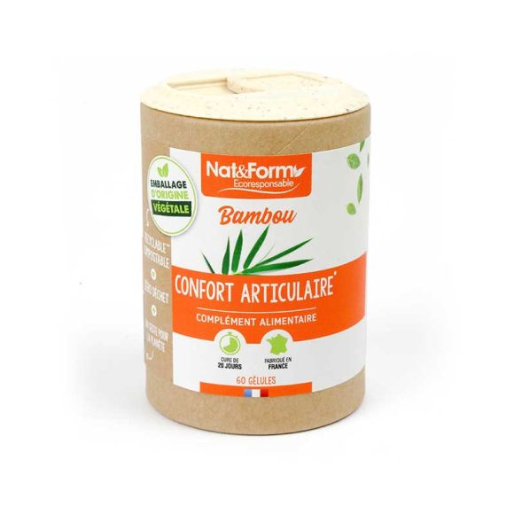 Bambou Tabashir Ecoresponsable Nat&Form - Boite de 60 gélules