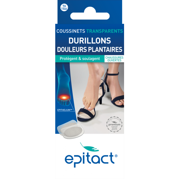 Coussinets transparents douleurs plantaires Epitact - 1 paire