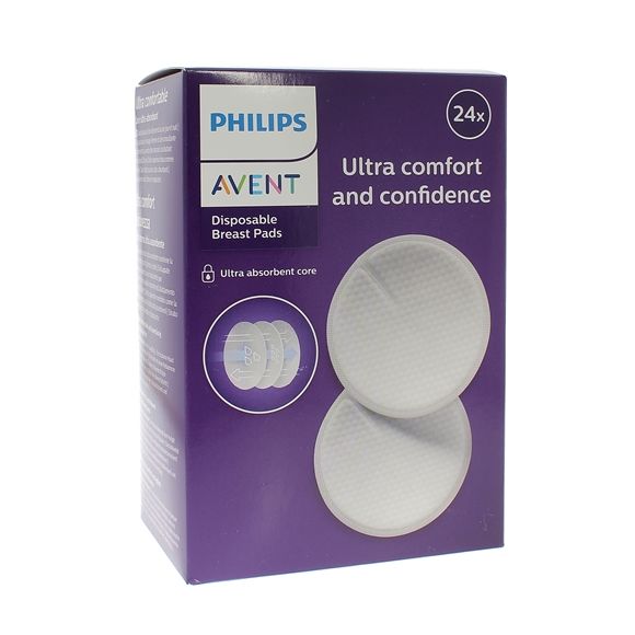 Coussinets d'allaitements jetables jour/nuit Avent -  Boite de 24 coussinets