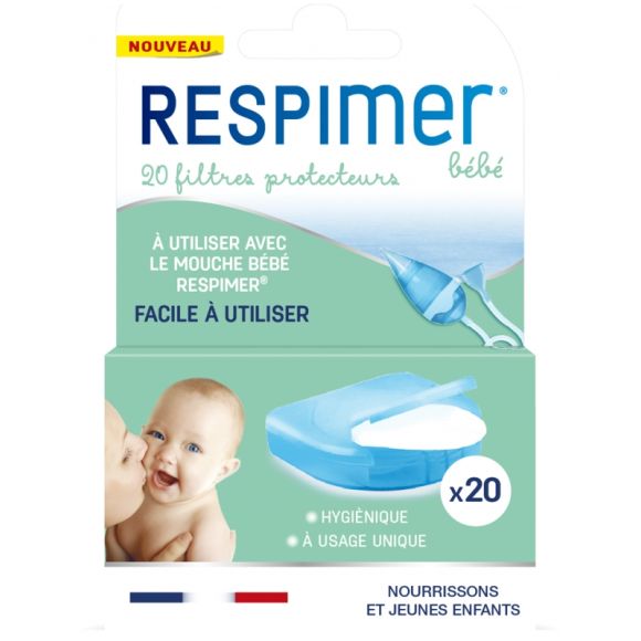 Filtres protecteurs bébé Respimer - boîte de 20 filtres