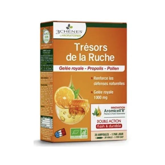 Trésors de la Ruche BIO 3 Chênes - boite de 20 ampoules