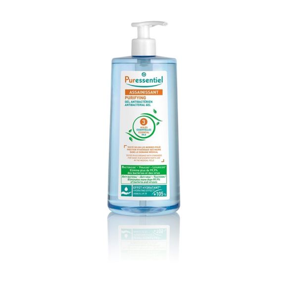 Gel antibactérien aux 3 huiles essentielles Puressentiel - flacon à pompe de 975 ml