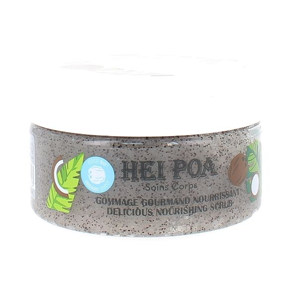 Gommage corps gourmand nourrissant huile de coco Hei Poa - pot de 260g