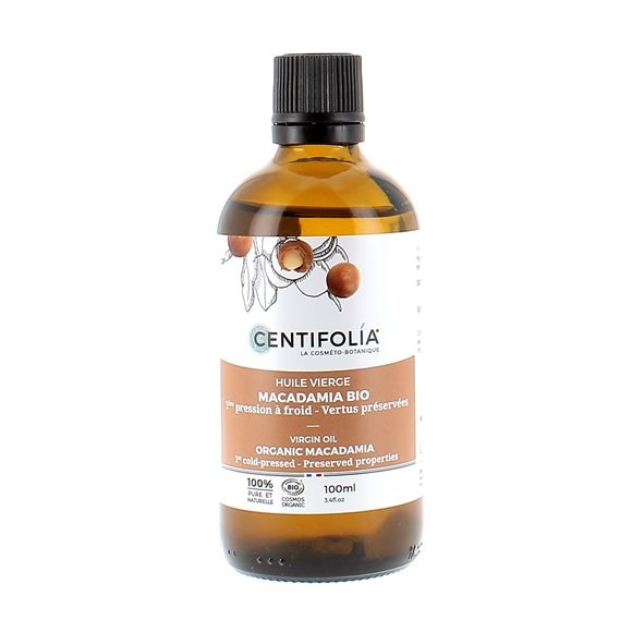 Huile vierge de Macadamia bio Centifolia - flacon de 100 ml