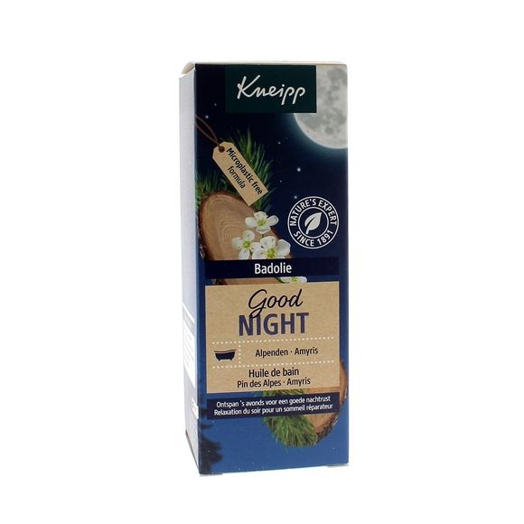 Huile de bain Good Night pin des alpes amyris Kneipp - flacon de 100 ml
