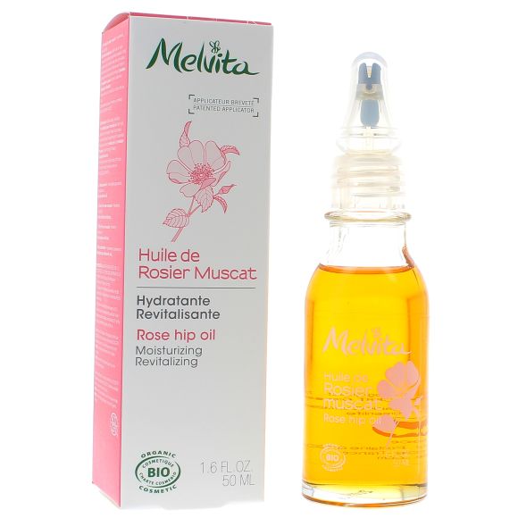 Huile de rosier muscat bio Melvita - flacon goutte à goutte 50 ml