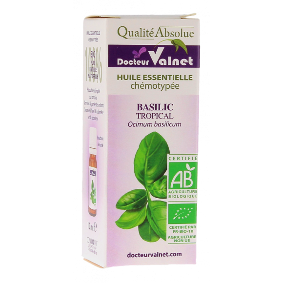 Huile essentielle Basilic Bio Dr Valnet - 10 ml