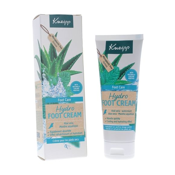 Hydro Foot Cream Crème pour les pieds Kneipp - tube de 75 ml