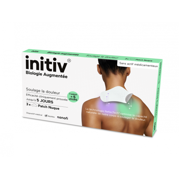 Initiv Patch nuque anti-douleur Sanofi - boîte de 3 patchs