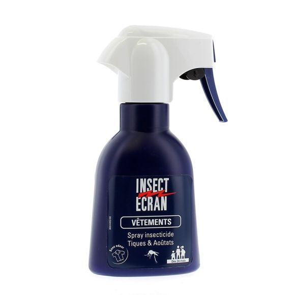 Insect écran anti-tiques et aoûtats pour vêtements - spray de 200ml
