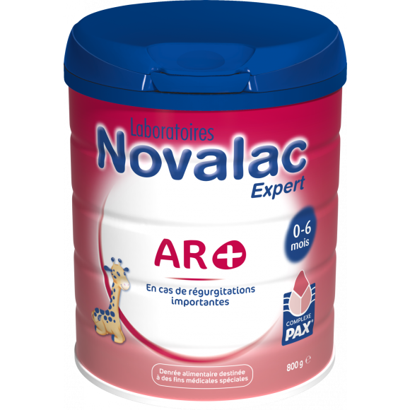 Lait 1er âge bébé 0-6 mois AR+ Novalac - pot de 800 g