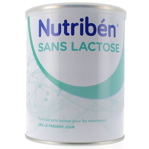 Lait en poudre bébé sans lactose Nutriben - 400 g