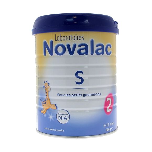 Lait en poudre pour les petits gourmands 6 à 12 mois Novalac S - pot de 800 g
