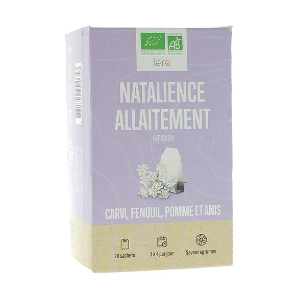 Natalience allaitement infusion bio Léro - boîte de 20 sachets