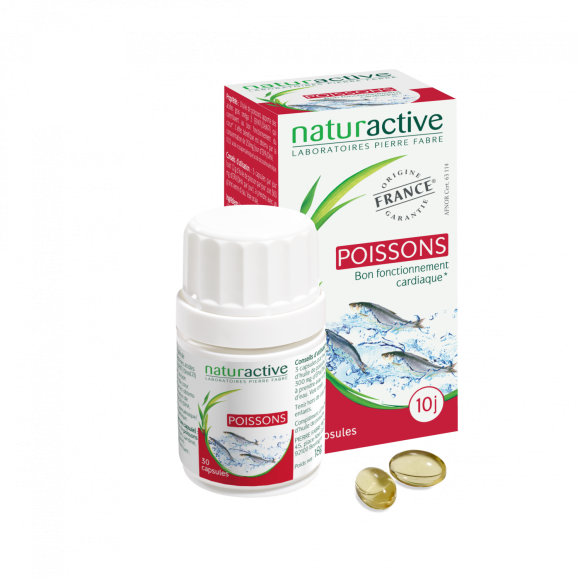 Elusanes Huile de poisson Naturactive - boîte de 30 gélules