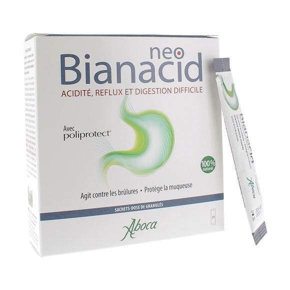 NeoBianacid acidité et reflux Aboca - 20 sachets-dose de granulés