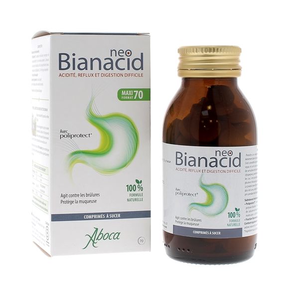 NeoBianacid acidité et reflux Aboca - flacon de 70 comprimés