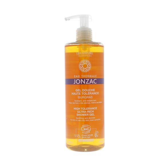 Gel douche surgras haute tolérance Jonzac - flacon-pompe de 500 ml