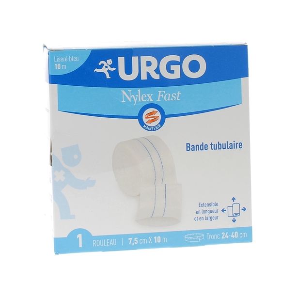 Nylex fast bleu Bande tubulaire Urgo - bande de 7,5cmx10m