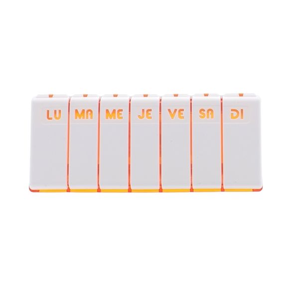 Pilulier hebdomadaire orange Pilbox Tempo Cooper - 1 pilulier