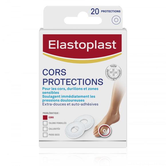 Protections apaisantes pour cors Elastoplast Foot Expert - boîte de 20 protections