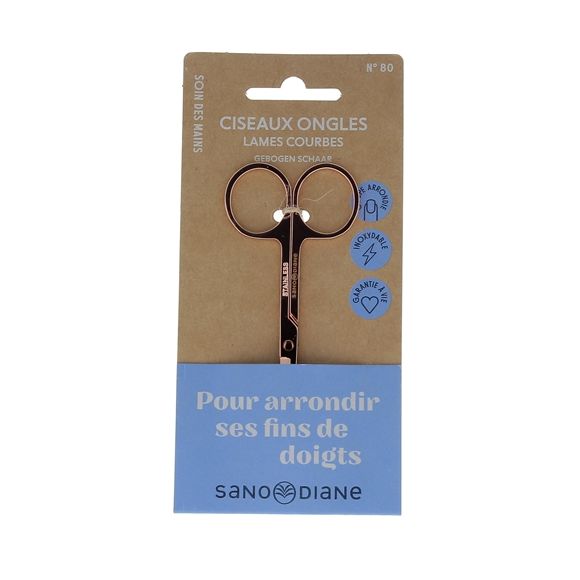 Ciseaux à ongles lames courbes Sanodiane - 1 paire de ciseaux