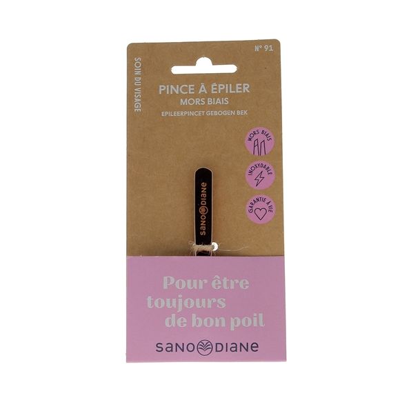 Pince à épiler mors biais Sanodiane - 1 pince
