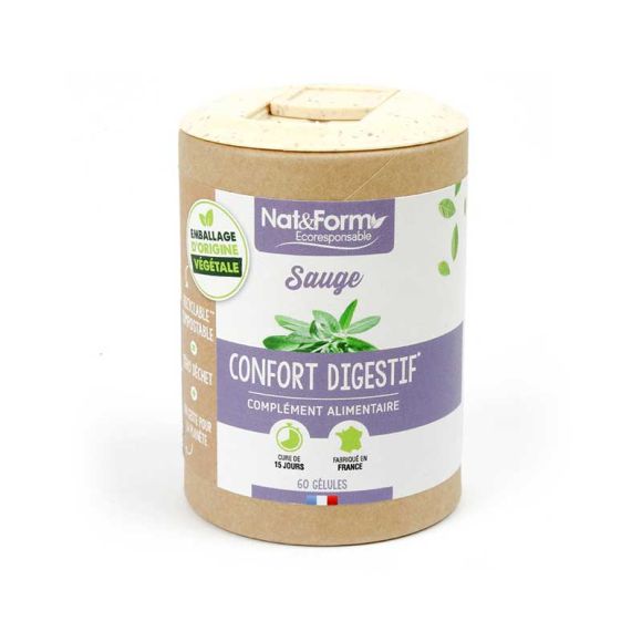 Sauge Ecoresponsable Nat&Form - Boite de 60 gélules