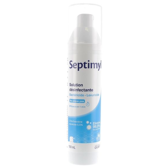 Septimyl solution désinfectante chlorhexidine aqueuse 0,5% Gilbert - spray de 100 ml