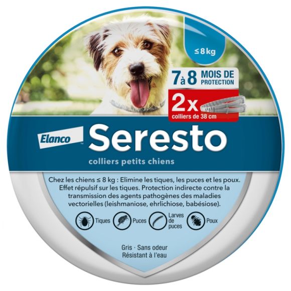 Seresto collier petits chiens Elanco - 2 colliers