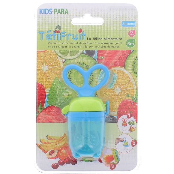 TétiFruit Tétine Alimentaire Kids Para - 1 tétine de couleur bleu