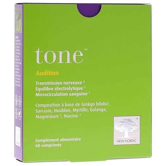 Tone Audition New Nordic - boîte de 60 comprimés
