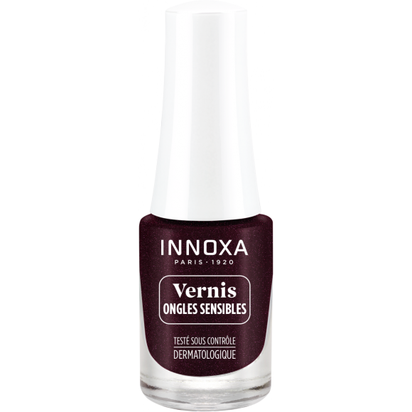 Vernis à ongles hypoallergénique Prune 108 Innoxa - flacon de 4,8 ml