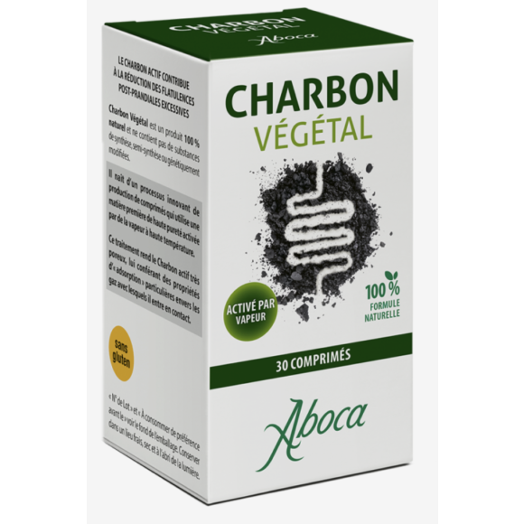 Charbon végétal Aboca - boite de 30 comprimés