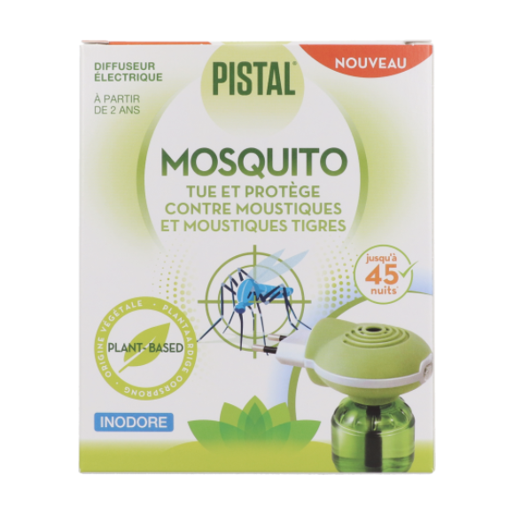 Mosquito diffuseur électrique anti-moustiques Pistal - diffuseur électrique + recharge de 30ml