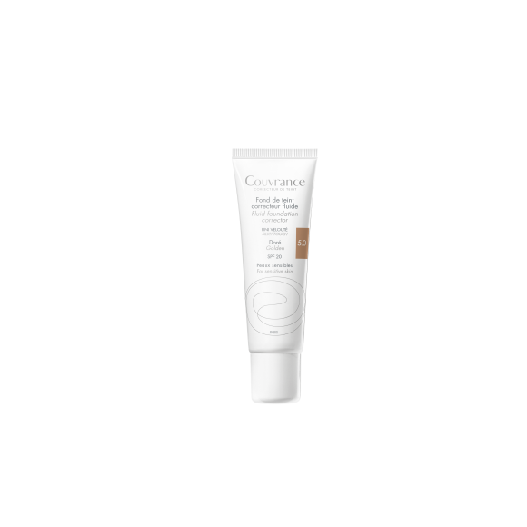 Couvrance fond de teint correcteur fluide Doré 5.0 Avène - tube de 30 ml