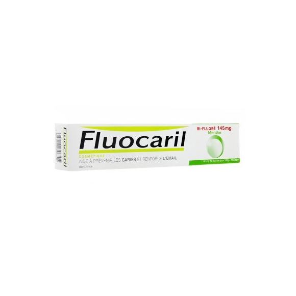 Dentifrice bi-fluoré 145 mg menthe Fluocaril - tube de 75 ml