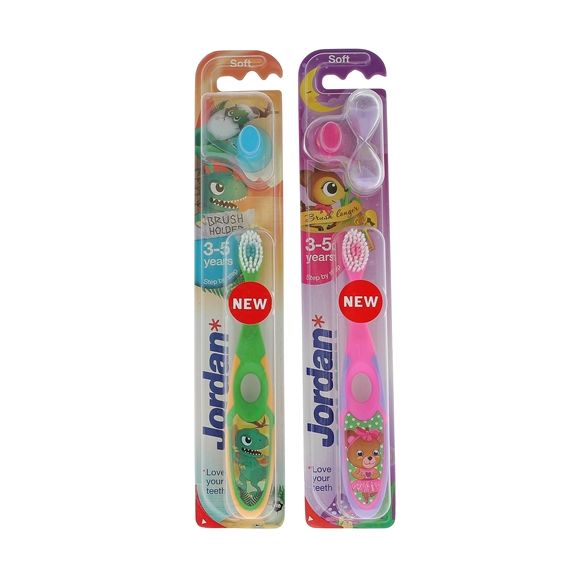 Brosse à dents Jordan step by step 3-5 ans avec sablier - 1 brosse à dents