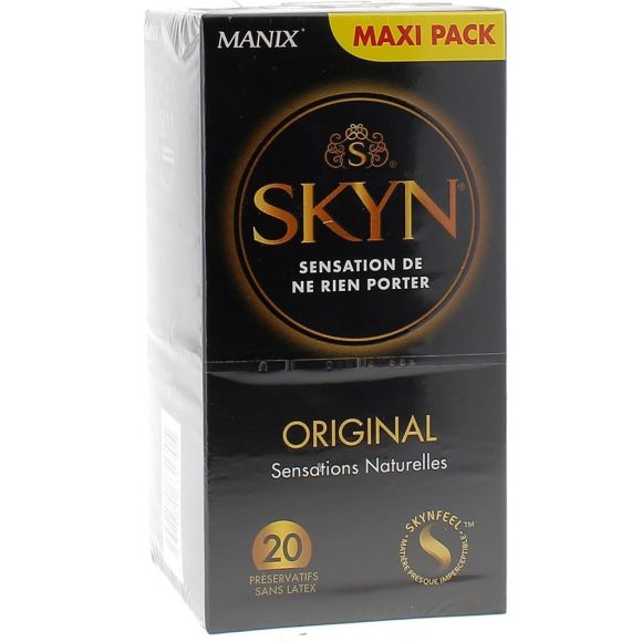 Préservatifs Skyn original sensation de ne rien porter Manix - 20 préservatifs