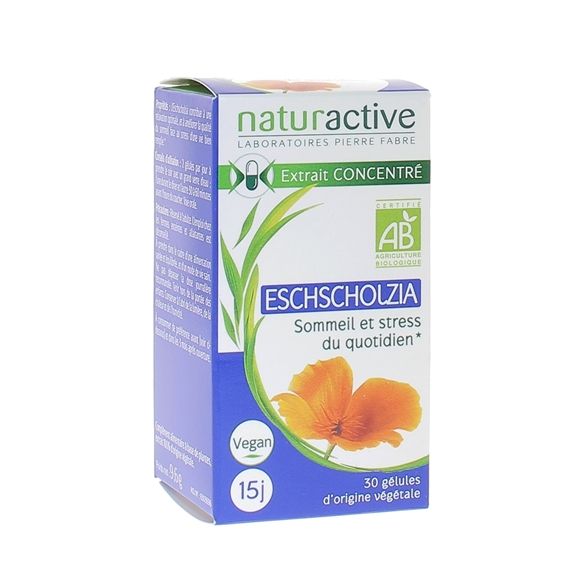 Eschscholtzia bio Naturactive - boite de 30 gélules