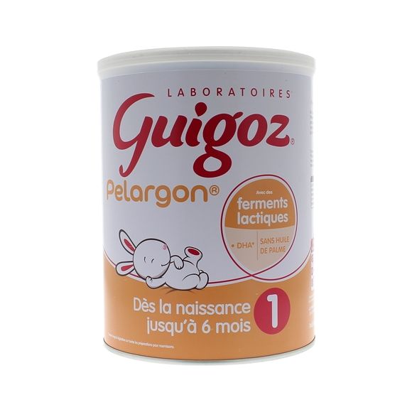 Pelargon Lait en poudre 1er âge 0 à 6 mois Guigoz - pot de 780g