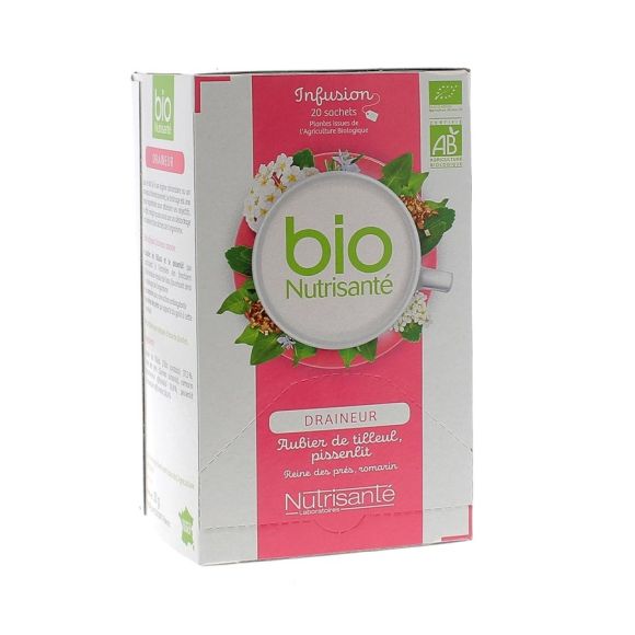 Infusion draineur BIO Nutrisanté - 20 sachets