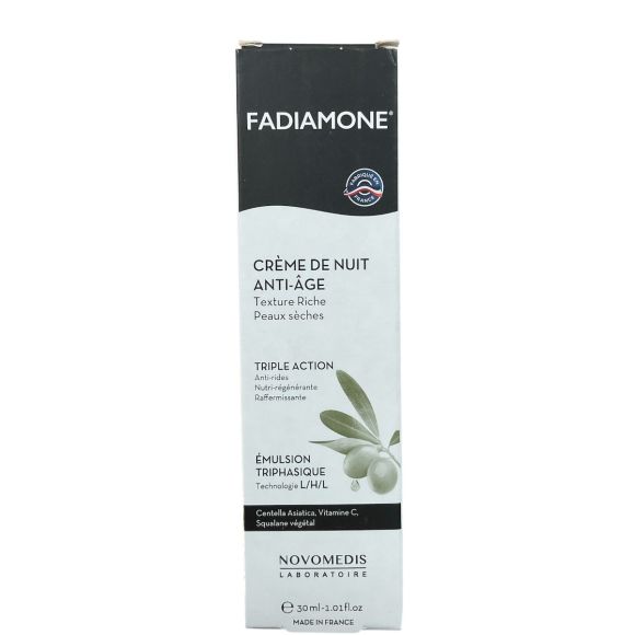 Fadiamone Crème de nuit anti-âge Laboratoire Novomedis - tube de 30ml