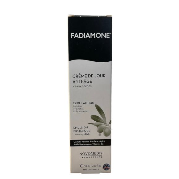 Crème de jour anti-âge peaux sèches Fadiamone - tube de 30ml