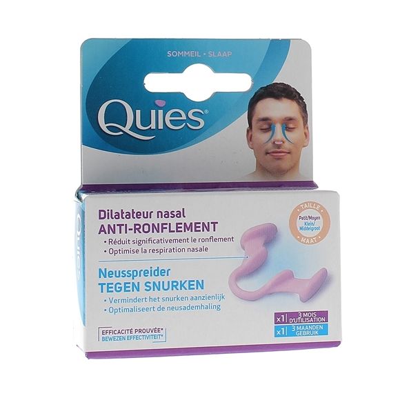Anti-ronflement dilatateur nasal petit/moyen Quies - boîte de 1 dilatateur