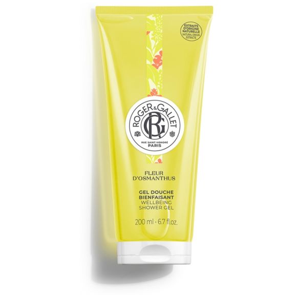 Gel douche bienfaisant fleur d'osmanthus Roger & Gallet - tube de 200 ml