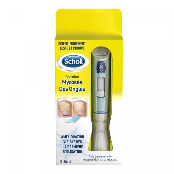 Solution mycoses des ongles Scholl - flacon de 3,8 ml + 5 limes jetables